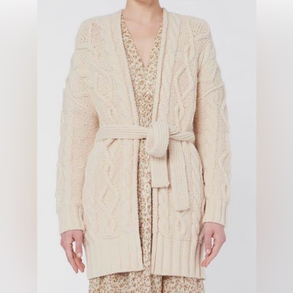 Vanessa Bruno - Cable knit sweater robe